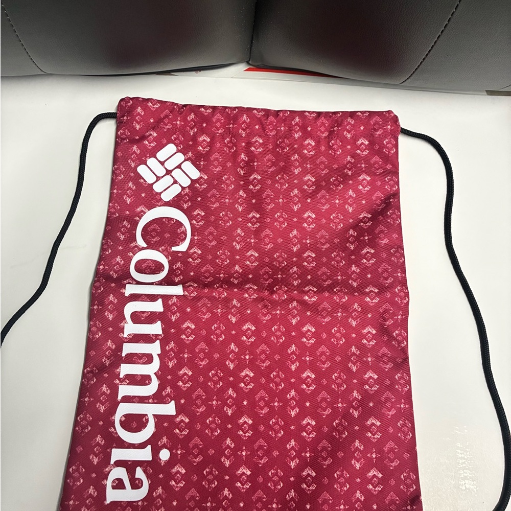Columbia Pink Patterned Drawstring Bag - Picture 7 of 7